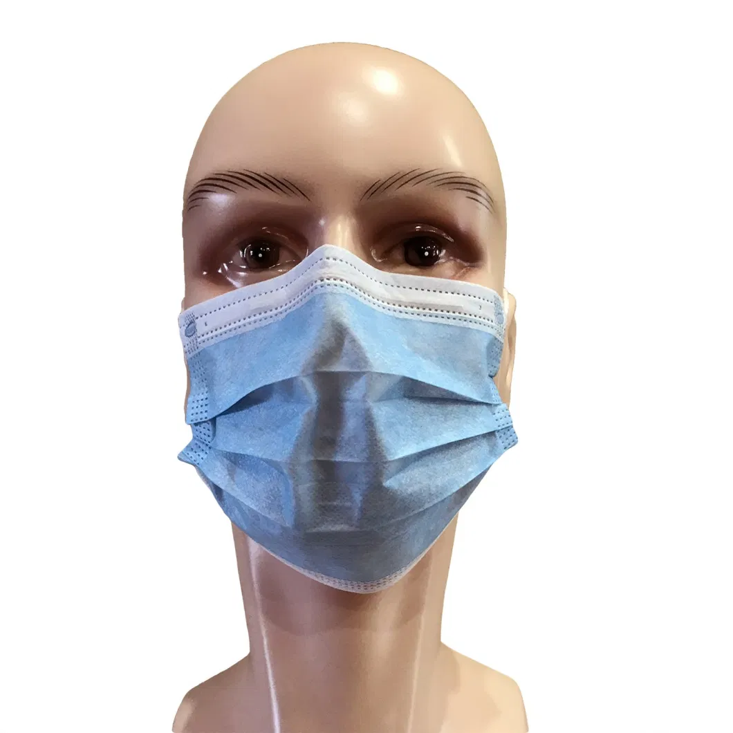 Surgical/Hospital/Medical/Protective/Safety/Nonwoven 4ply Activated Carbon Dust/Paper/Dental/SMS/Mouth 3ply Disposable Face Mask with Elastic Ear-Loops/Tie-on